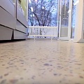 Полированный бетонный пол в кафе на дизайн-заводе «Флакон»